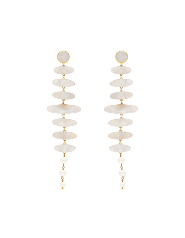 Zenith White Earrings