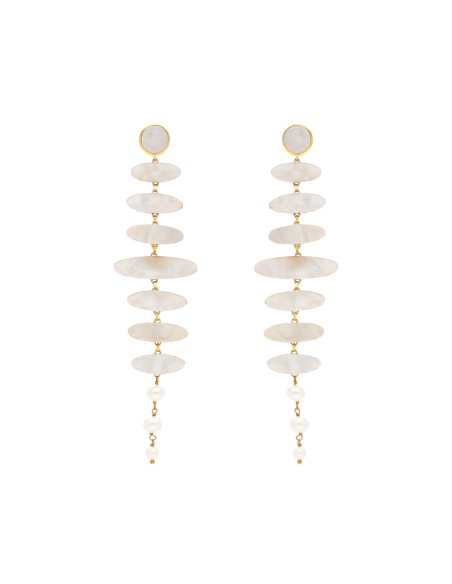 Zenith White Earrings