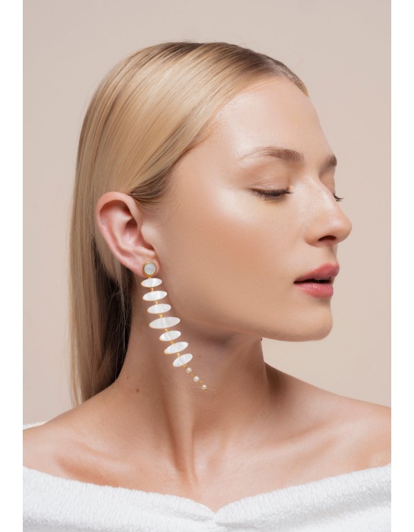 Zenith White Earrings 2