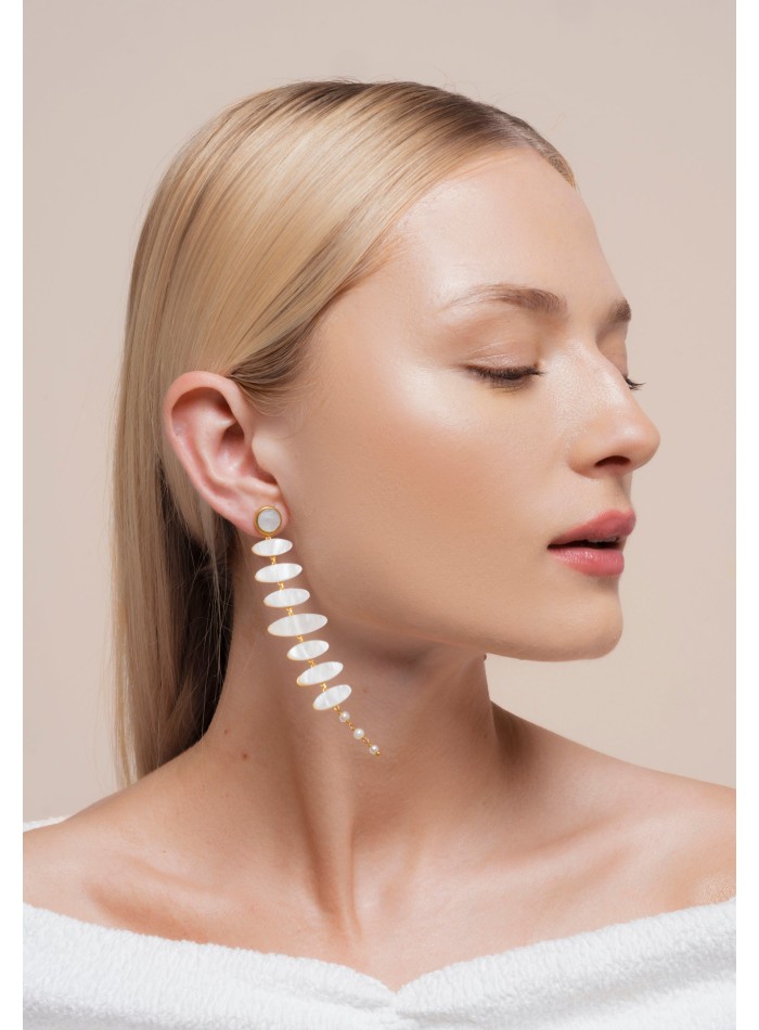 Pendientes Zenith Blanco