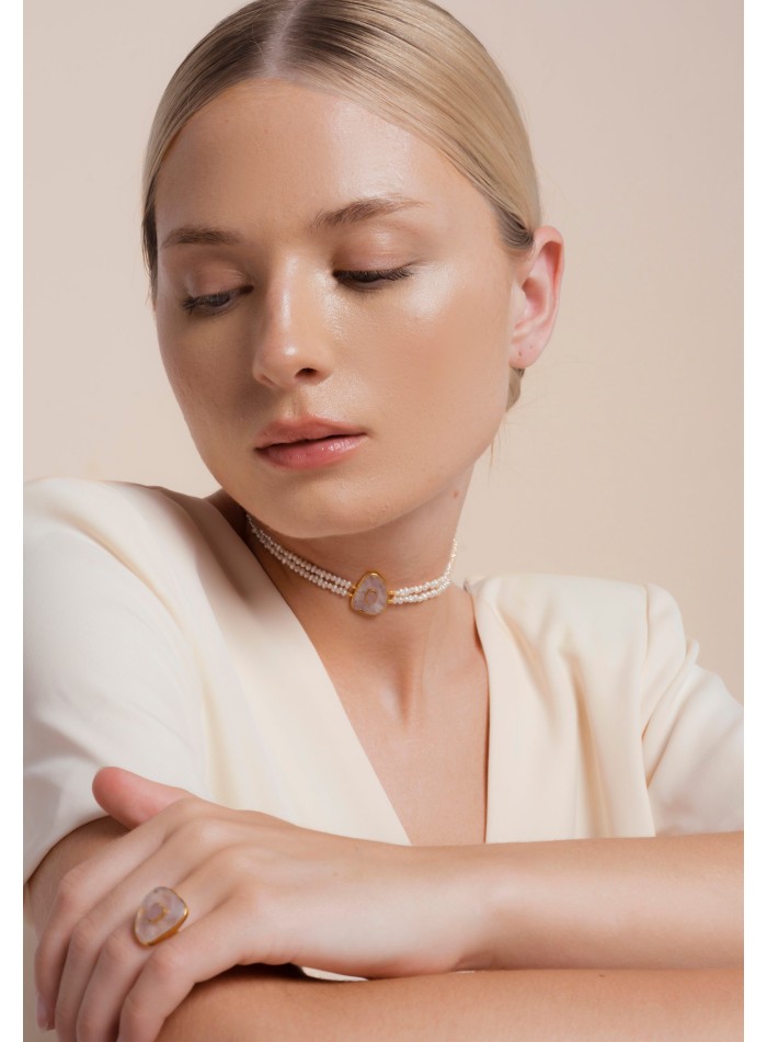 Tour de cou en perles Zenith