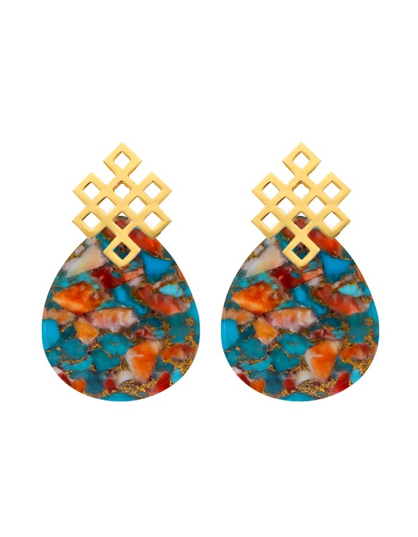 Endless Knot Multicolor Earrings