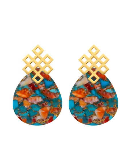 Endless Knot Multicolor Earrings