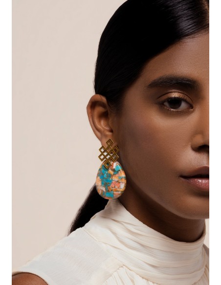 Endless Knot Multicolor Earrings