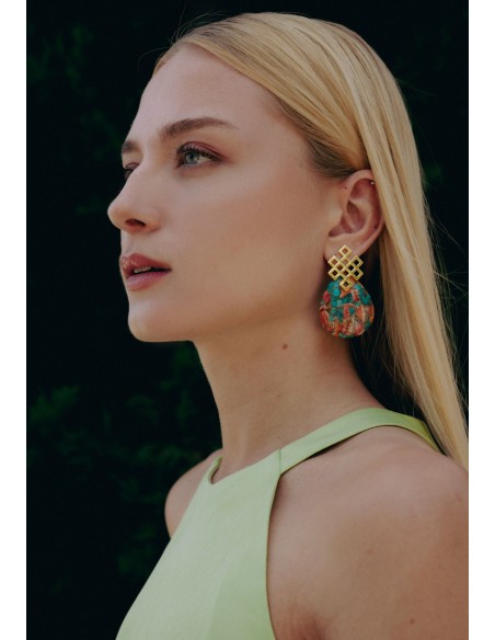 Endless Knot Multicolor Earrings