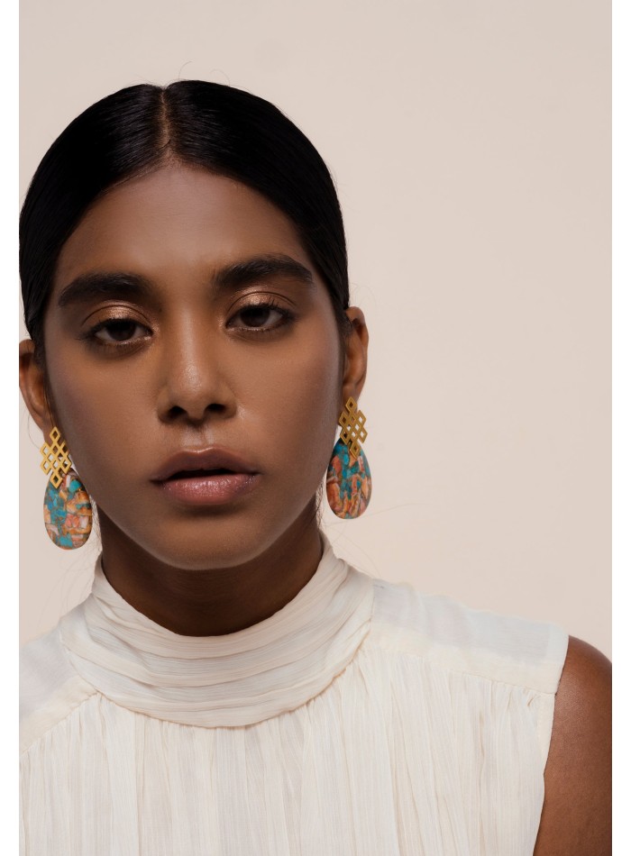 Endless Knot Multicolor Earrings