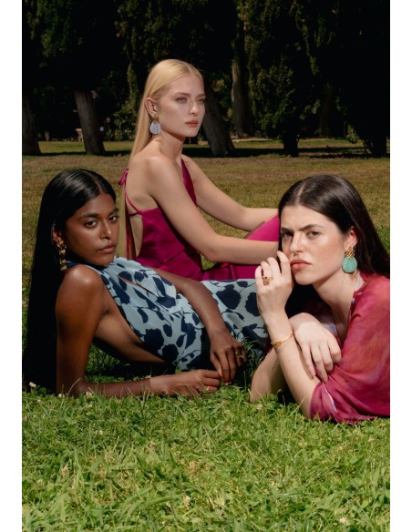 Pendientes Endless Knot Azul