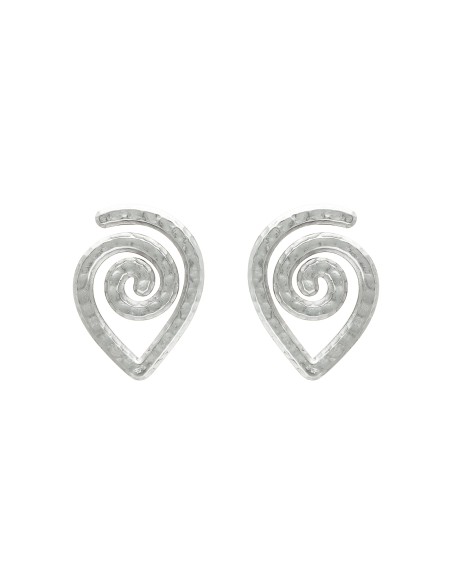 Silver Spiral Earrings