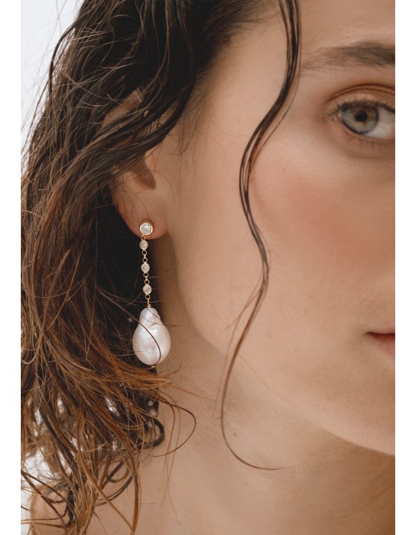 Pendientes Perla Barroca - Celine 2