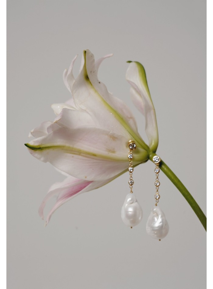 Pendientes Perla Barroca - Celine