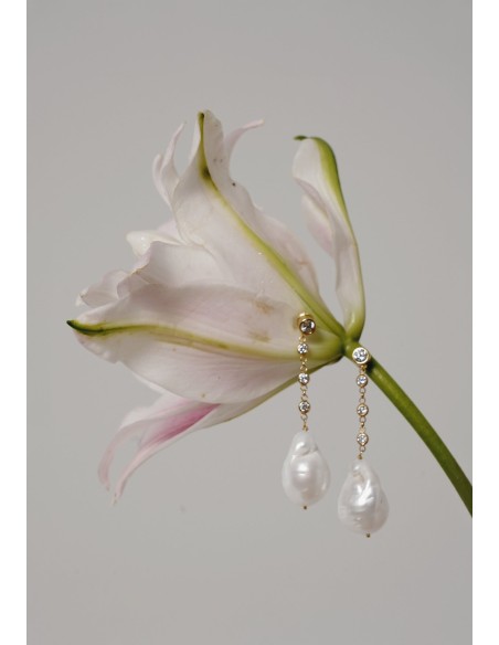 Pendientes Perla Barroca - Celine