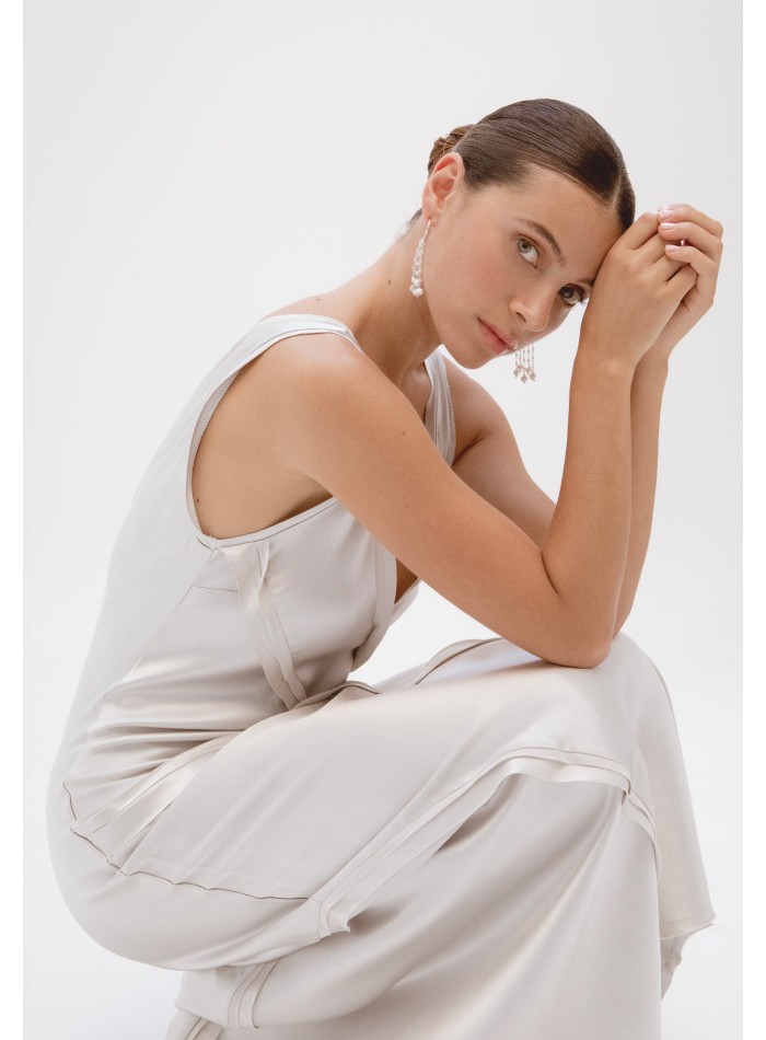 Boucles d'oreilles en argent avec pendentifs en...