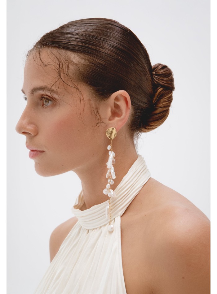 Boucles d'oreilles extra longues en perles...