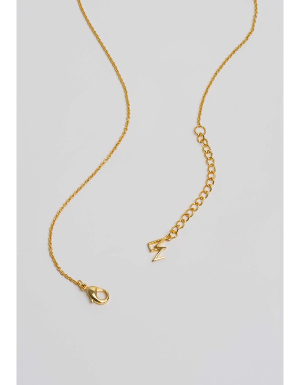 Pendentif en or avec pierre violette 2