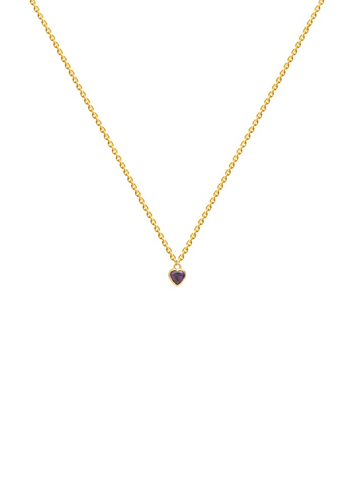 Mini-pendentif coeur violet - gentillesse