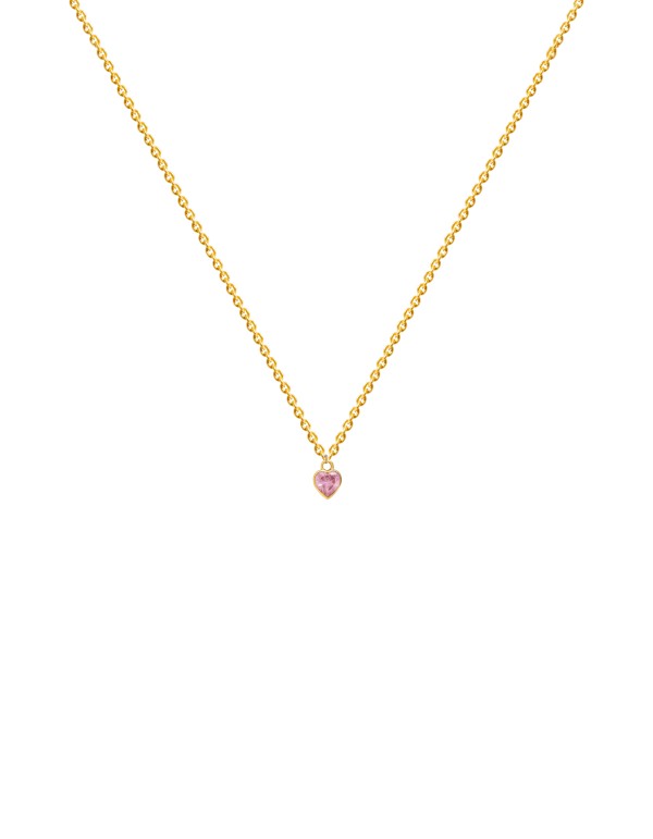 Pendentif mini-cœur rose - Gentillesse
