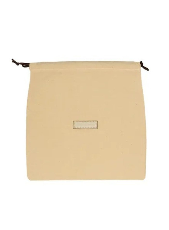 Ivory handbag with gyoza shape