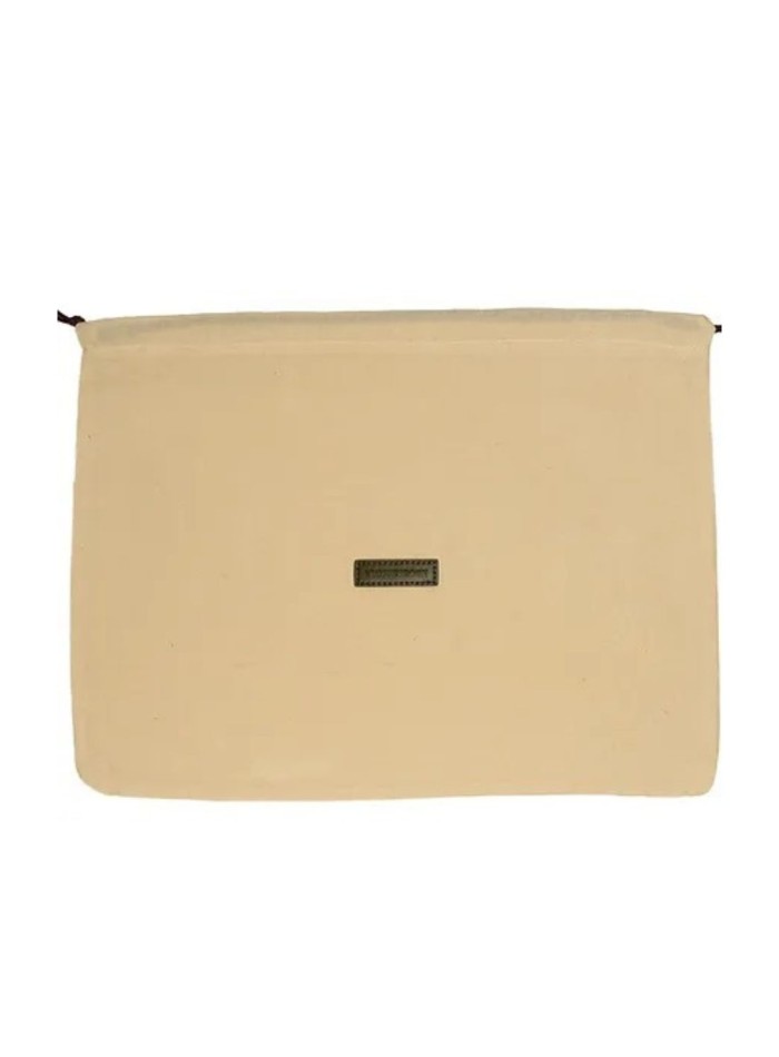 Bolso mini de mano verde kaki con bolsa interior de algodon