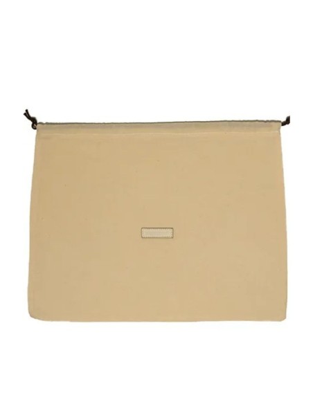 Bolso mini de mano marfil en forma de gyoza con bolsa interior Bolso mini de mano marfil en forma de gyoza con bolsa interior