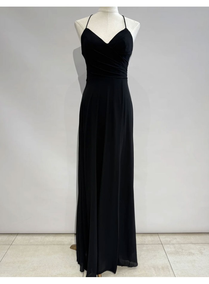 Long gown with open back