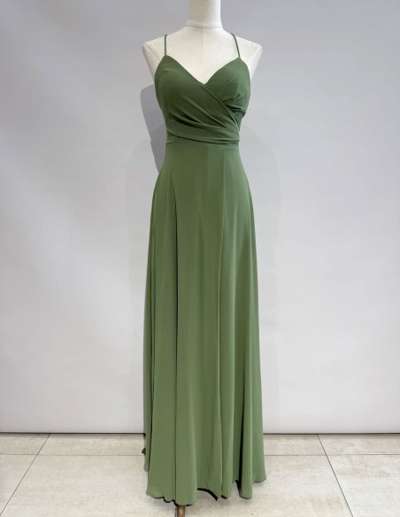 Long gown with open back