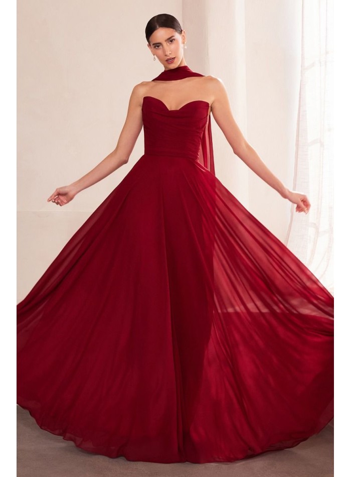 vestido de fiesta largo para invitadas especiales