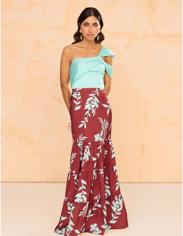 Asymmetrical short party top 2