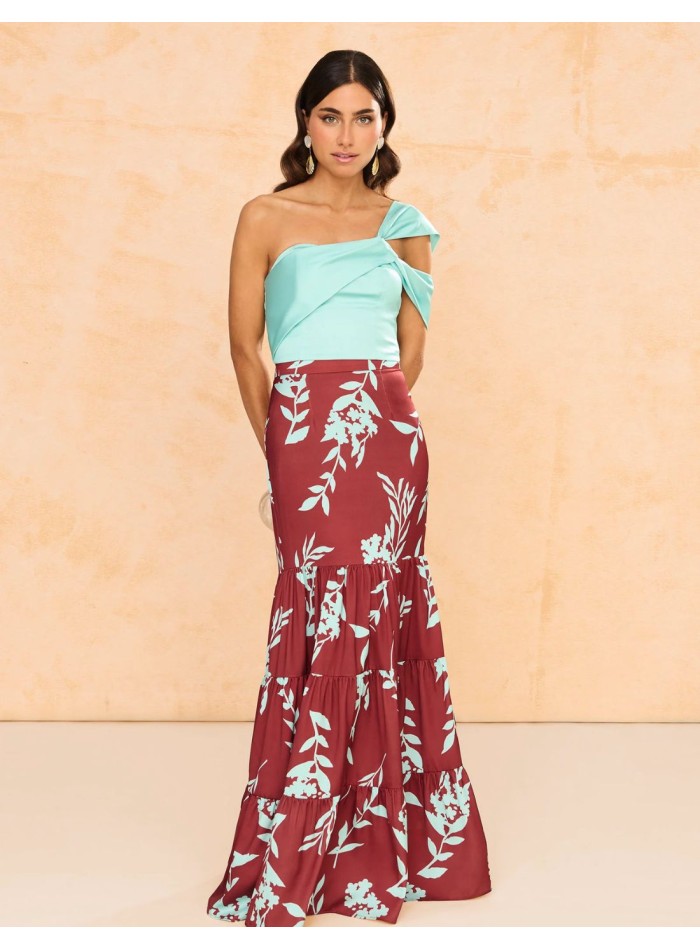 Asymmetrical short party top