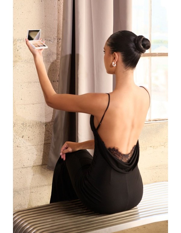 Robe de soirée longue et ajustée avec dos ouvert et...