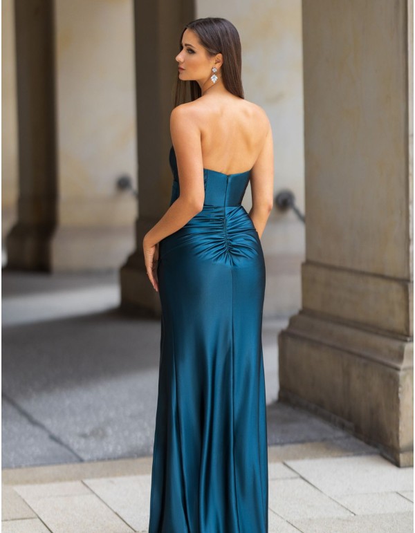Vestido de fiesta largo con cuerpo corpiño 2