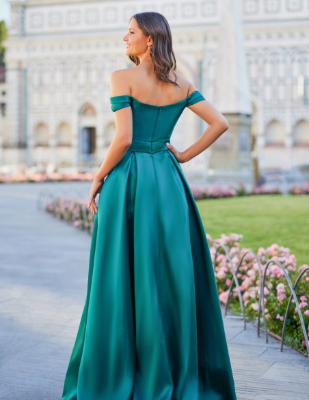 Vestido de fiesta largo verde para tallas grandes Vestido de fiesta largo verde para tallas grandes