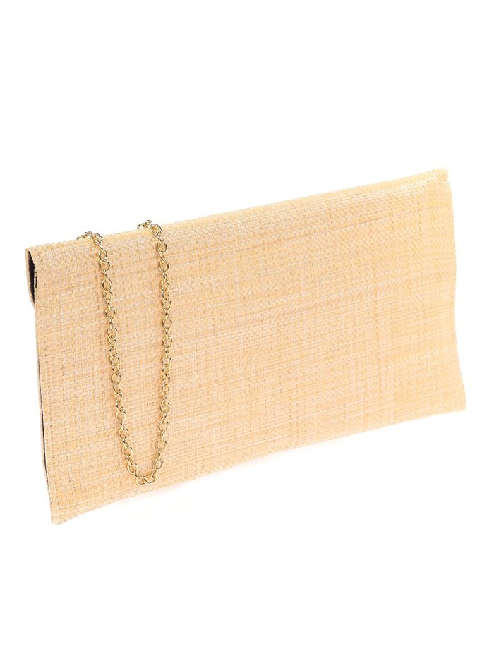 Pochette rectangulaire en raphia pour les fêtes