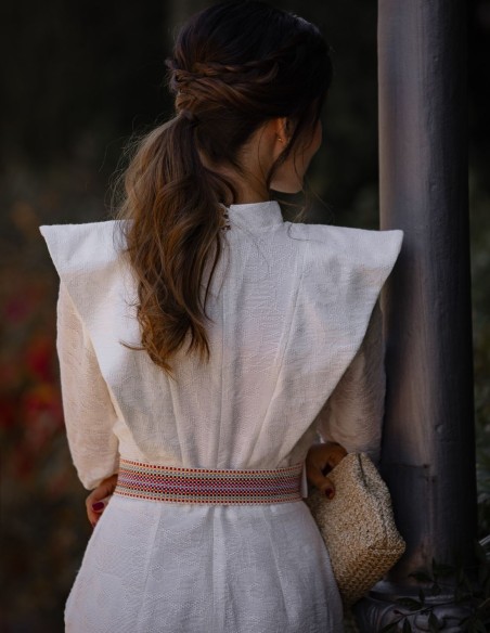 Bolso de rafia con cierre imán y cadena larga para eventos especiales