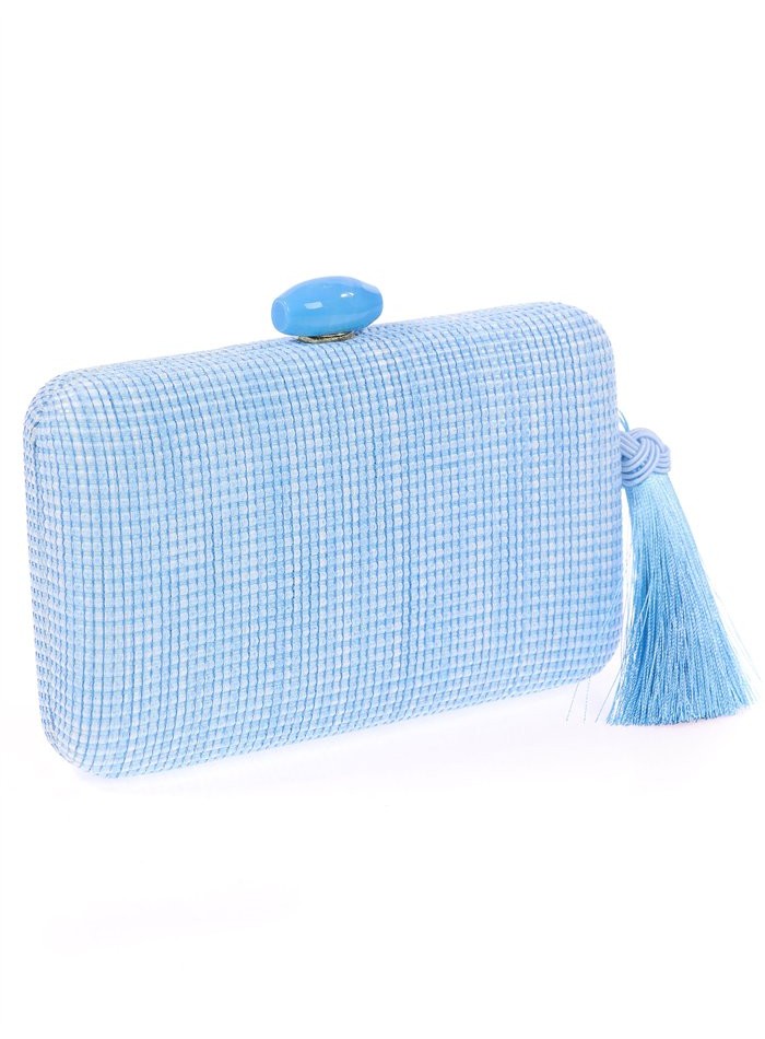 bolso de fiesta para invitada en color azul