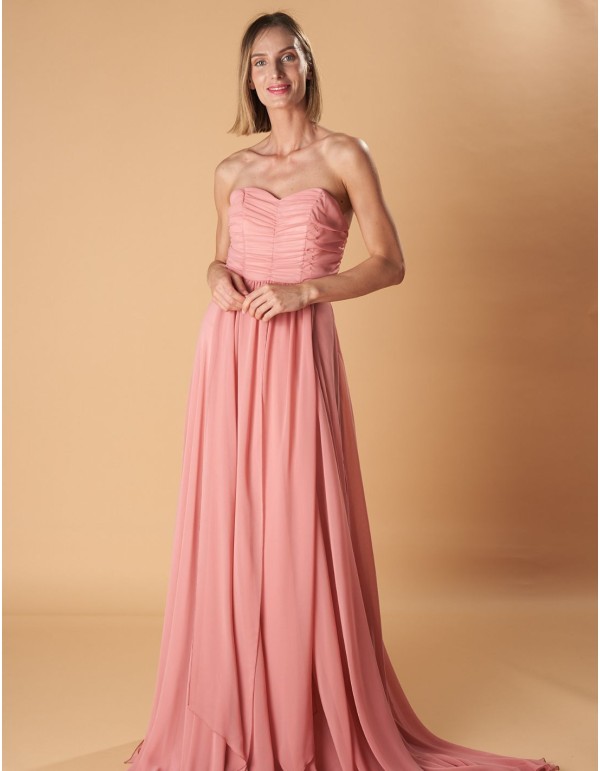 Robe de soirée longue avec encolure multipositions et...