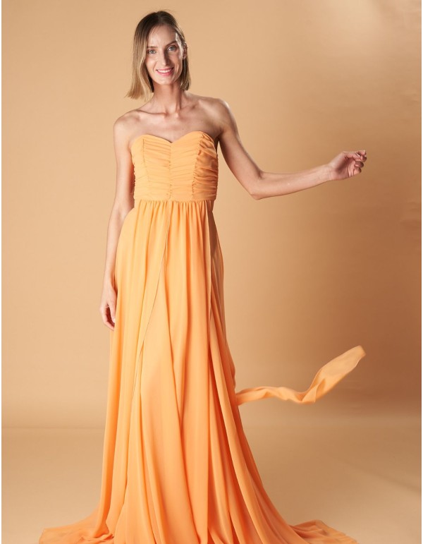 Robe de soirée longue avec encolure multipositions et...