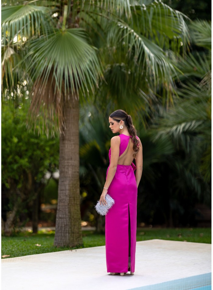 Bougainvillea structured guest dress