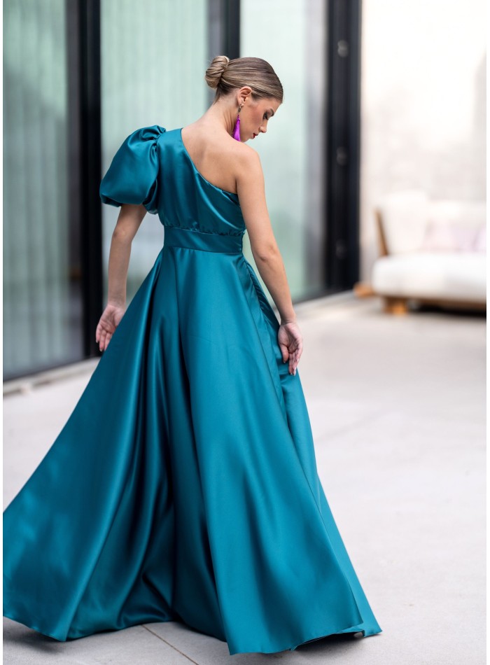 Robe d'invité structurée turquoise
