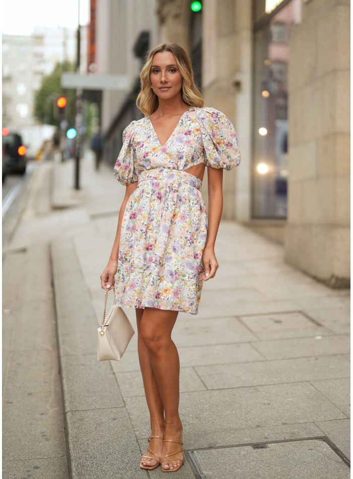 Vestido en bordado inglés estampado