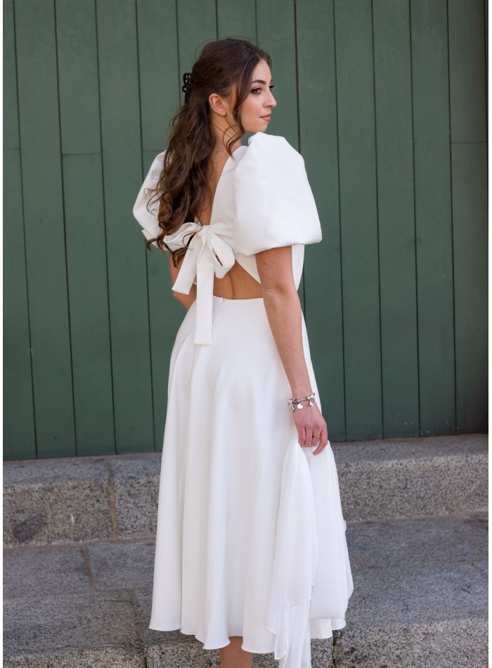 VESTIDO MIDI BLANCO