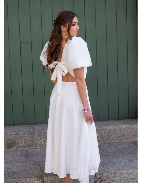 VESTIDO MIDI BLANCO