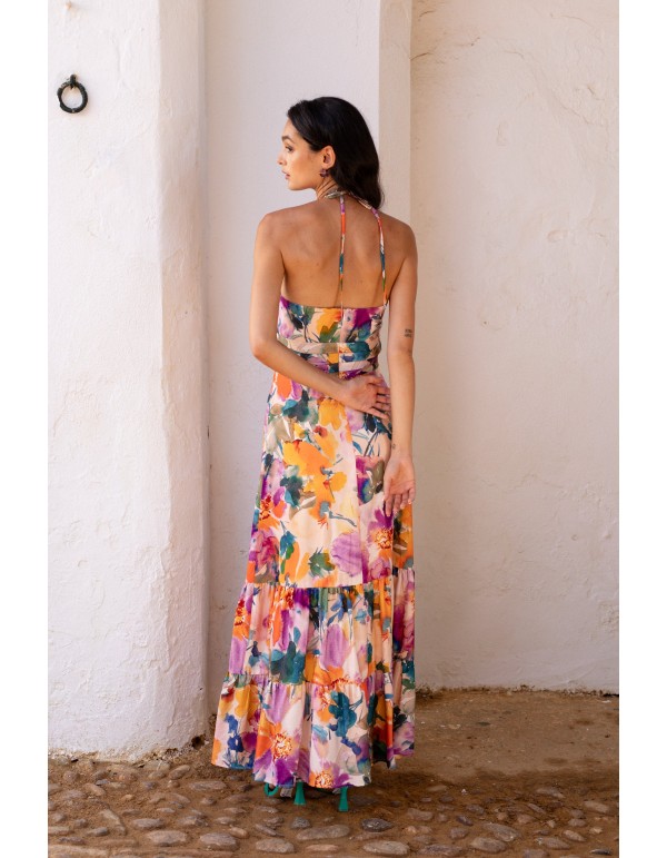 vestido de invitada estampado 2
