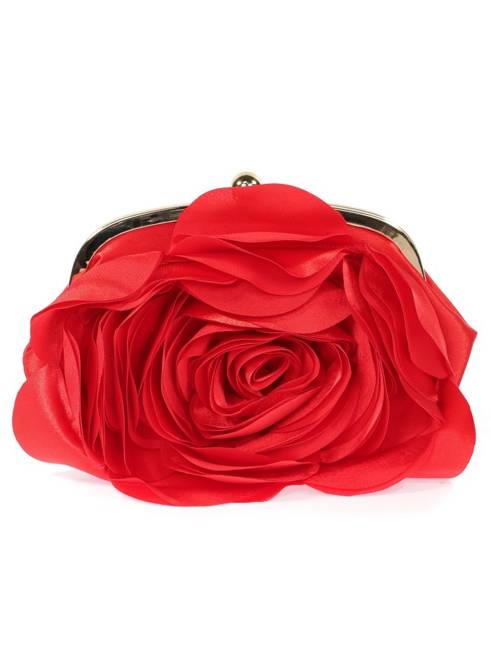 Sac de fête en satin avec fleur