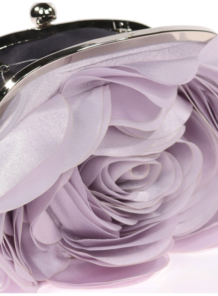 Sac de fête en satin avec fleur
