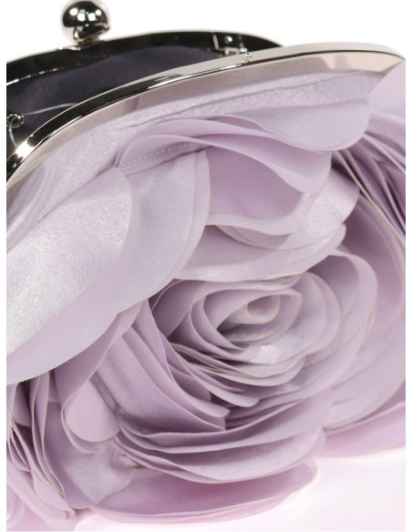 Sac de fête en satin avec fleur