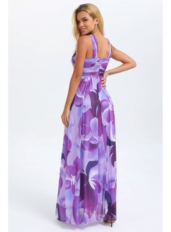 Vestido de fiesta largo con escote halter...