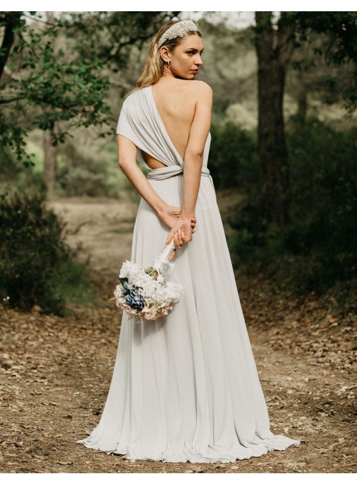 Robe longue de fête multipositions avec fente...