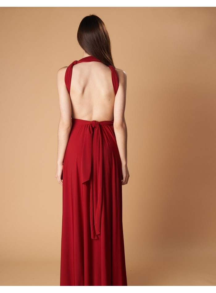 Robe longue de fête multipositions avec fente...