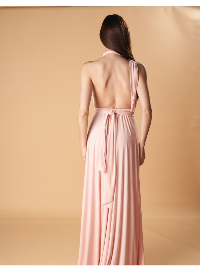 Vestido largo de fiesta multiposición con...