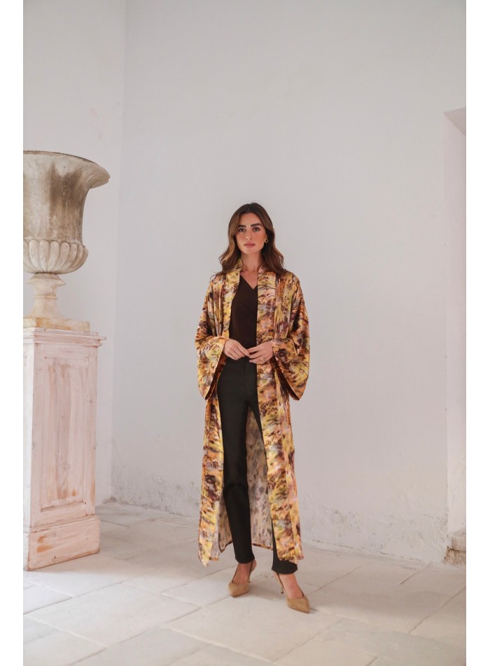 Long kimono imprimé